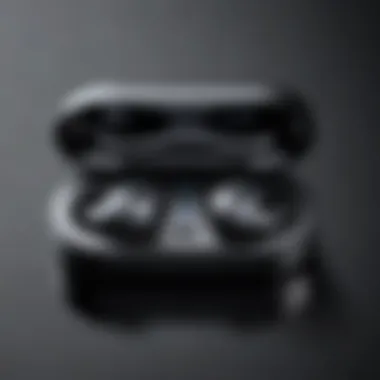 Battery Life of Aero Bluetooth Earbuds Aero Bluetooth earbuds with charging case emphasizing battery life.
