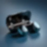 Aero Bluetooth earbuds showcasing elegant design and sleek aesthetics.