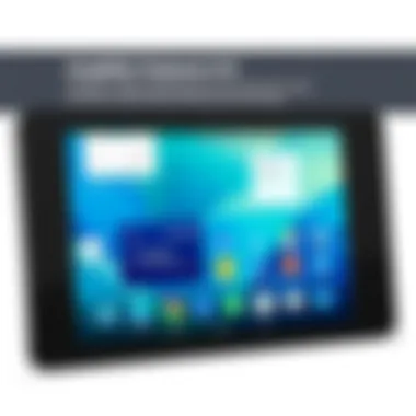 User interface of the Alcatel Tab 8 demonstrating usability features