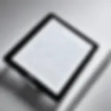Close-up view of Kindle display technology