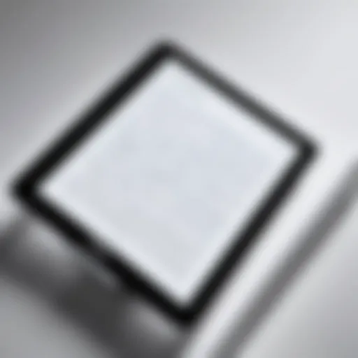 Close-up view of Kindle display technology