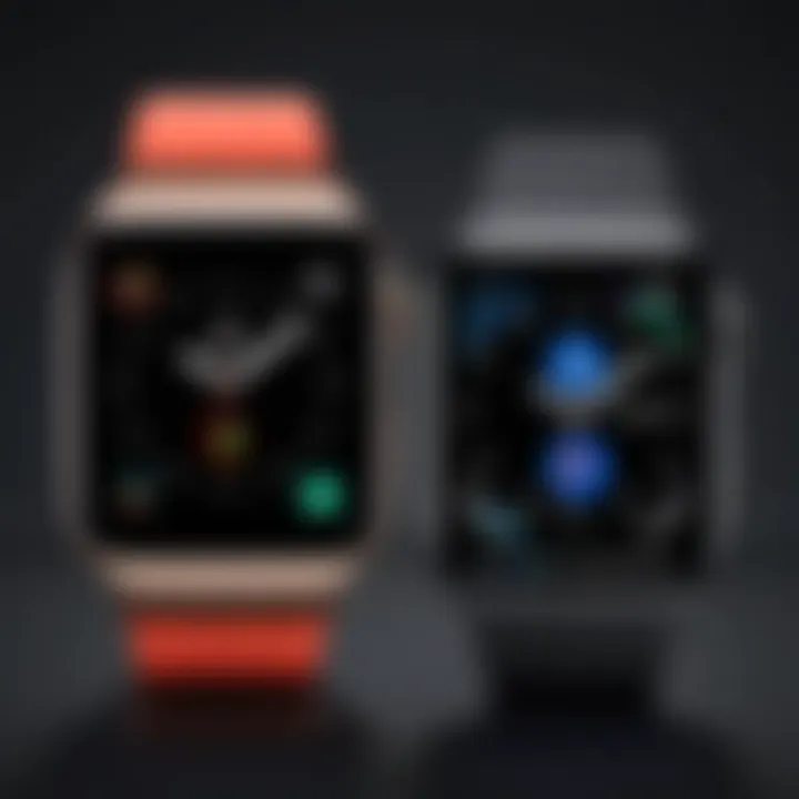 Comparison of Samsung and Apple smartwatch designs