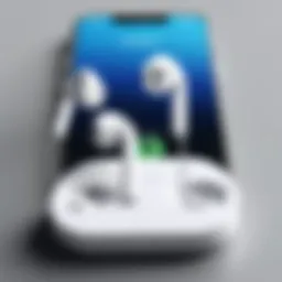 Apple EarPods connected to an Android device