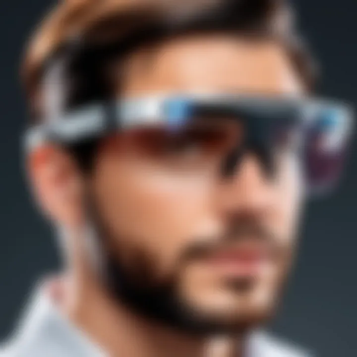 Visual representation of AR glasses in various professional sectors