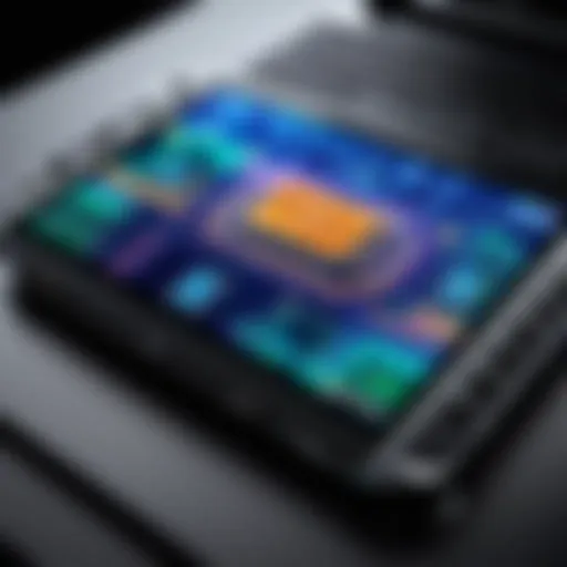 An advanced portable gaming console showcasing high-resolution graphics