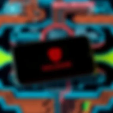 Smartphone displaying warning signs of malware