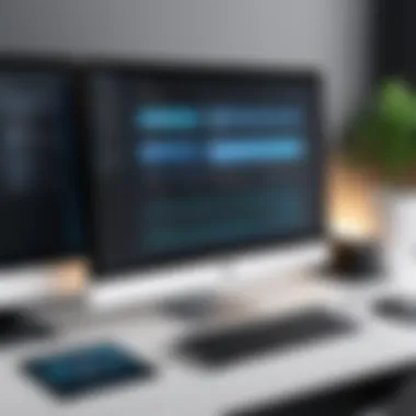 Backup Software Overview An organized desktop displaying backup software interface