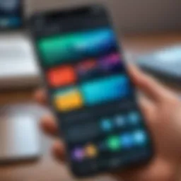 User browsing through a refurbished phone app interface