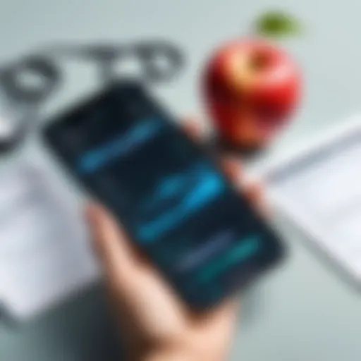 Visual representation of top health tracking apps