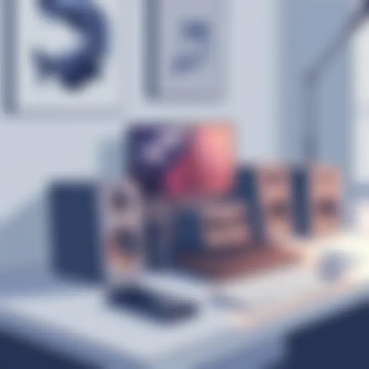 Audiophile sound system setup on a desk