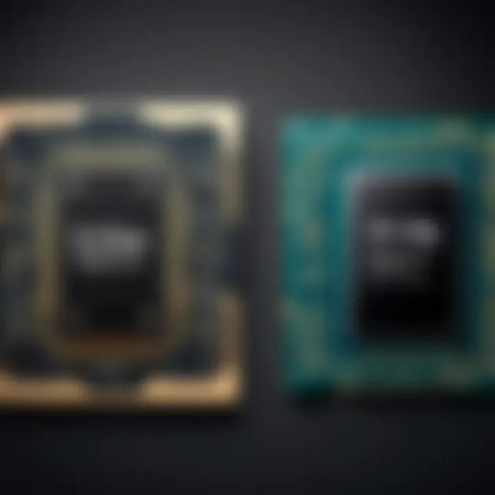 Side-by-side comparison of gaming CPUs