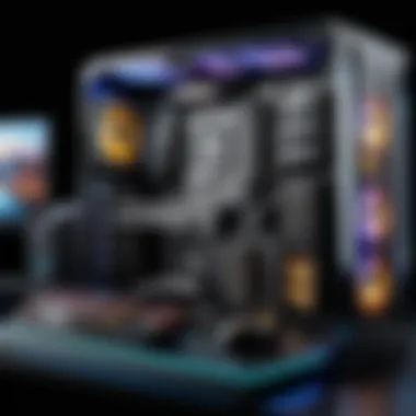 Powerful Gaming Setup Gaming setup showcasing powerful CPU