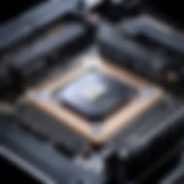 High-Performance Gaming CPU High-performance gaming CPU with heat sink