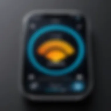 User interface of a mobile hotspot app