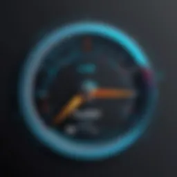 Graph illustrating internet speed variations due to throttling