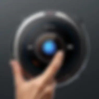Intuitive User Experience with Wireless Ring Camera Applications User navigating the app interface for a wireless ring camera