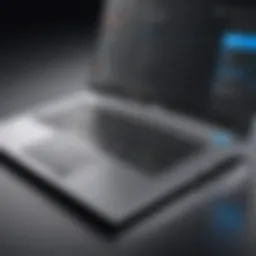 High-performance CAD laptop showcasing key specifications
