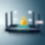 Router showcasing advanced encryption features for secure VPN
