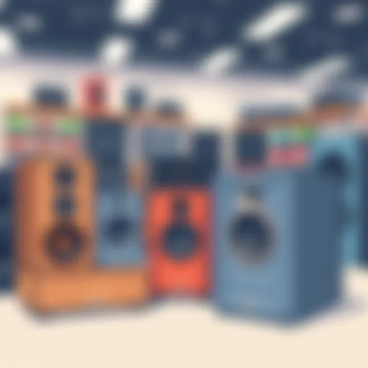 Top-rated speakers showcased in a retail environment