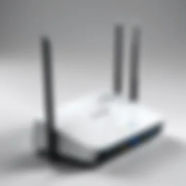 Visual representation of security features in routers