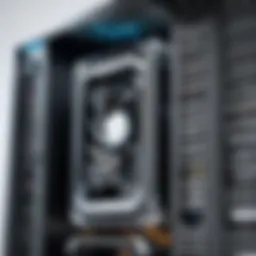 A clean computer tower showcasing optimal airflow.