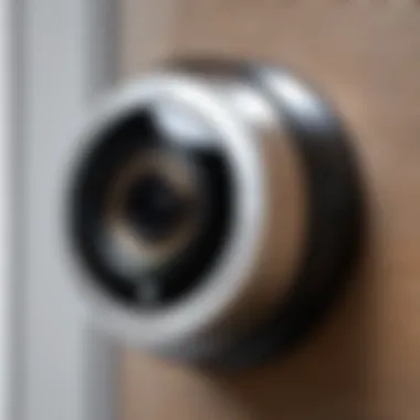 Close-up of Kuna Doorbell Camera lens