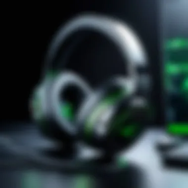 Technology Behind Razer Headsets Close-up of Razer headset technology components