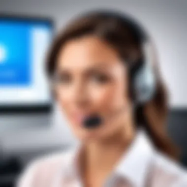 Customer Service Experience Customer service experience illustration for internet providers
