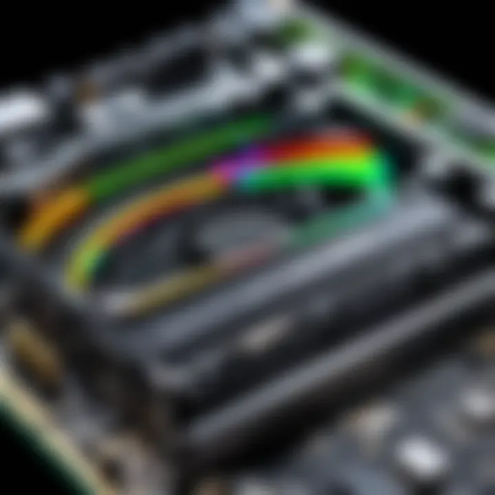 Illustration of power consumption metrics across different graphics cards.