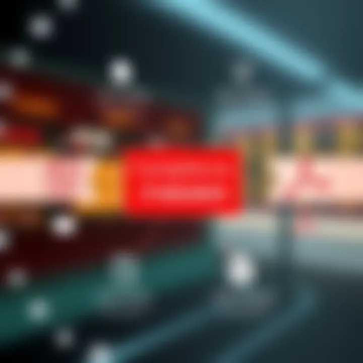 Compliance Standards in Document Redaction Diagram illustrating compliance standards related to document redaction