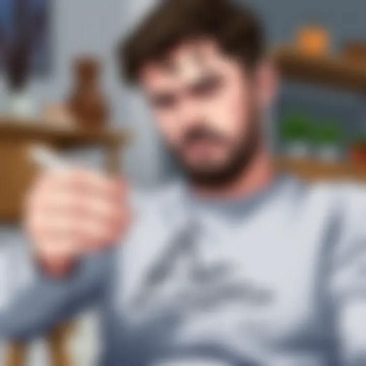 Artist showcasing their digital artwork created using an iPad drawing pencil.