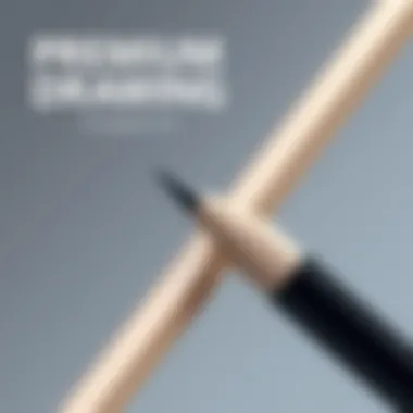 Detailed view of a premium drawing pencil designed for digital art.