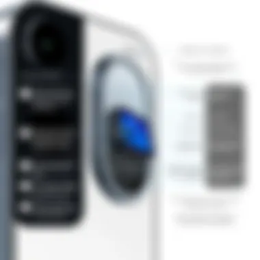 Illustration detailing the advanced features of iPhone 13 Pro Max's camera system