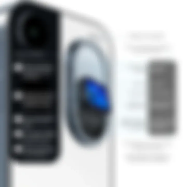 Illustration detailing the advanced features of iPhone 13 Pro Max's camera system