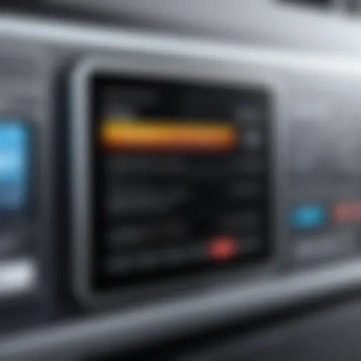 Advanced label design machine showcasing its intricate interface