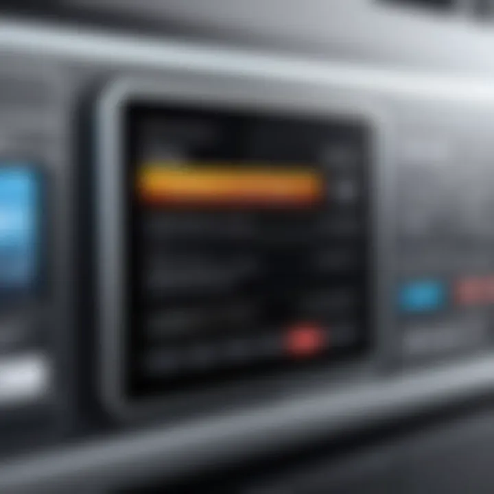 Advanced label design machine showcasing its intricate interface