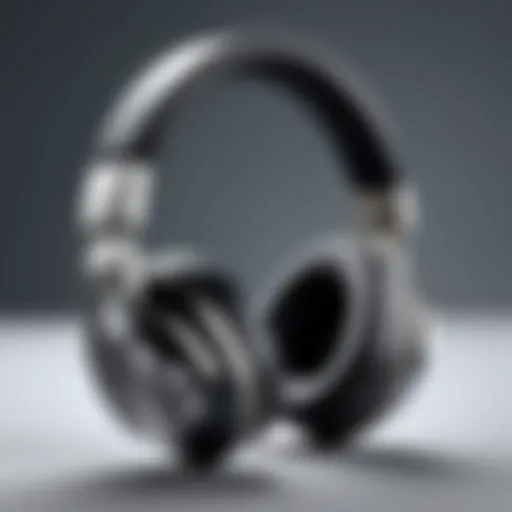 Elegant design of over-ear monitor headphones showcasing premium materials