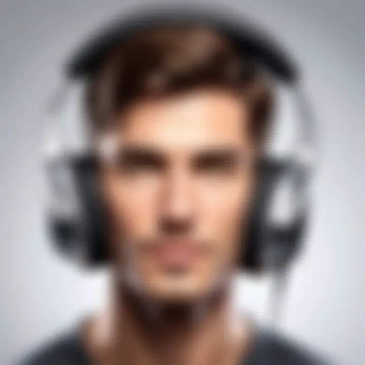 Close-up of advanced driver technology in over-ear monitor headphones