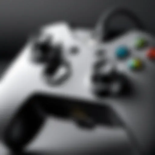 Xbox controller adapter showcasing its sleek design and connectivity ports