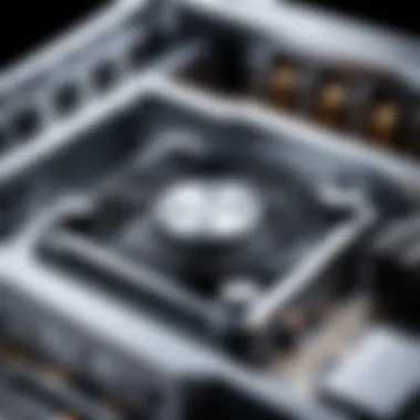 Advanced Cooling System in RTX Desktops An intricate layout of an RTX desktop showcasing its advanced cooling system.