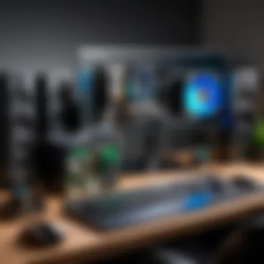 Components for Upgrading RTX Desktops An organized workspace featuring various RTX desktop components ready for upgrades.