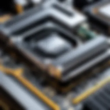 A close-up view of RTX graphics cards highlighting their architecture.