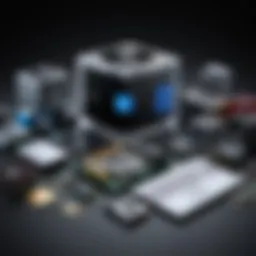 Showcase of various PC components available for purchase