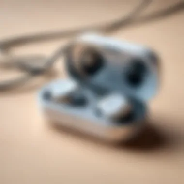 Earbuds in a lifestyle setting highlighting comfort