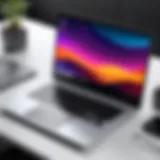A sleek budget laptop on a desk showcasing its design and portability.
