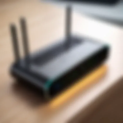 Modern router showcasing advanced features