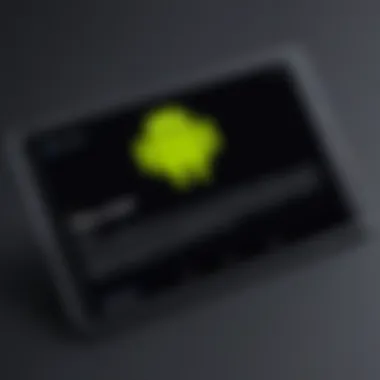 Confirmation screen for factory reset on an Android tablet