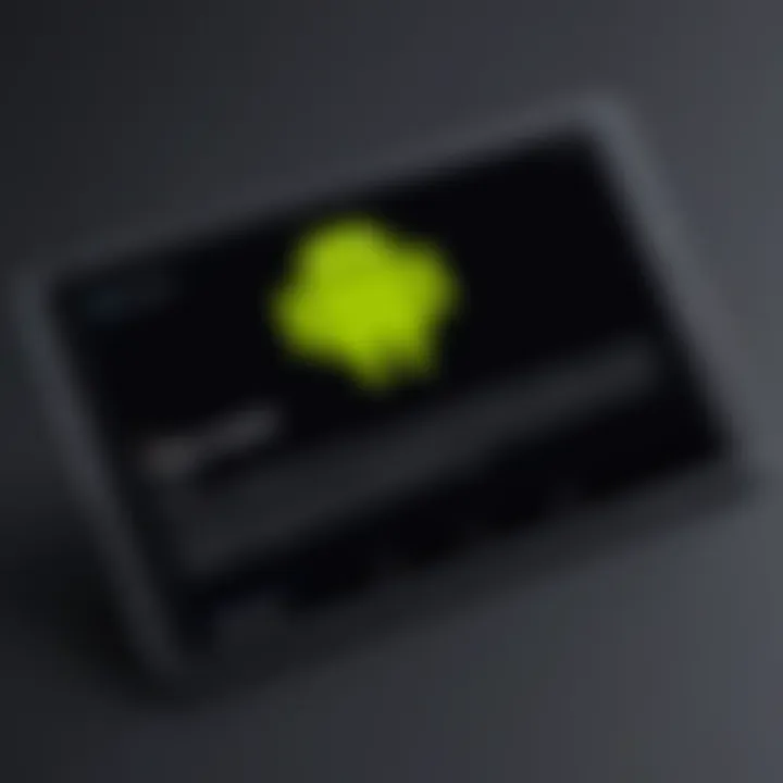 Confirmation screen for factory reset on an Android tablet