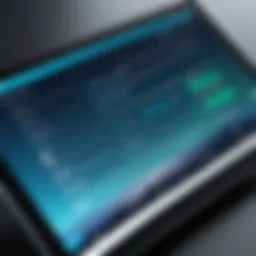 An Android tablet displaying the settings menu