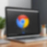 A visual representation of Google Chrome's update interface